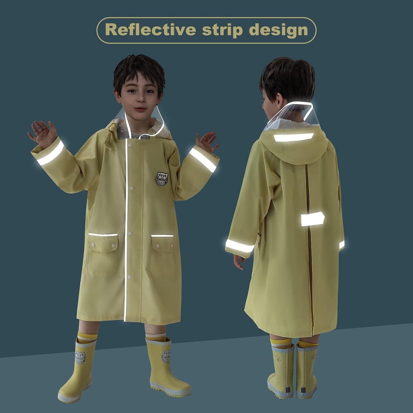 Kids Rain Jacket, Children Raincoat Boys, Boys Raincoat Kids Poncho, Girls Raincoat, Toddler Rain Jacket