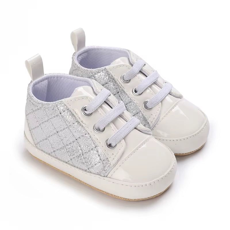 Baby Baptism Shoes for Boy Newborn White Baby Causal Shoes Soft Sole Antiskid Baby Boy Shoes Toddler Infant Baby Walker Shoes