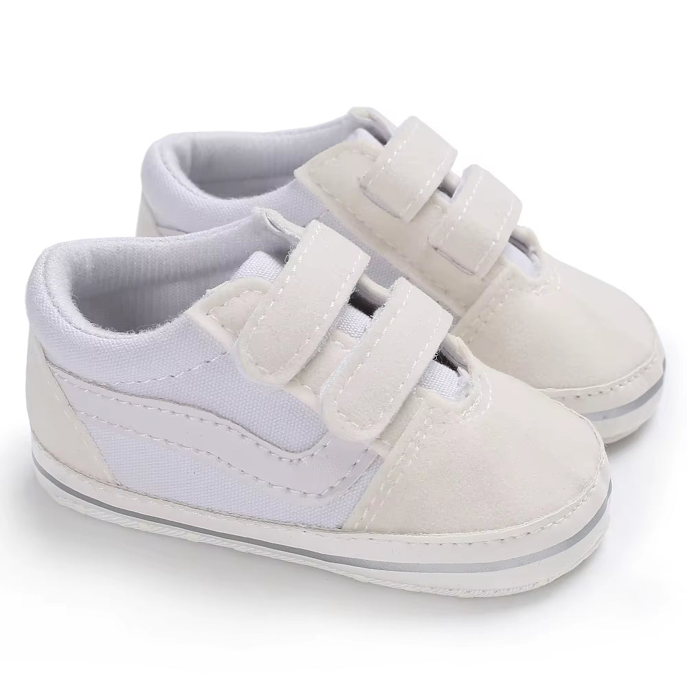 New White Baby Baptism Shoes Newborn Baby Fashion Toddler Shoes Church Cross Boys and Girls Casual Soft Soled Baby Shoes