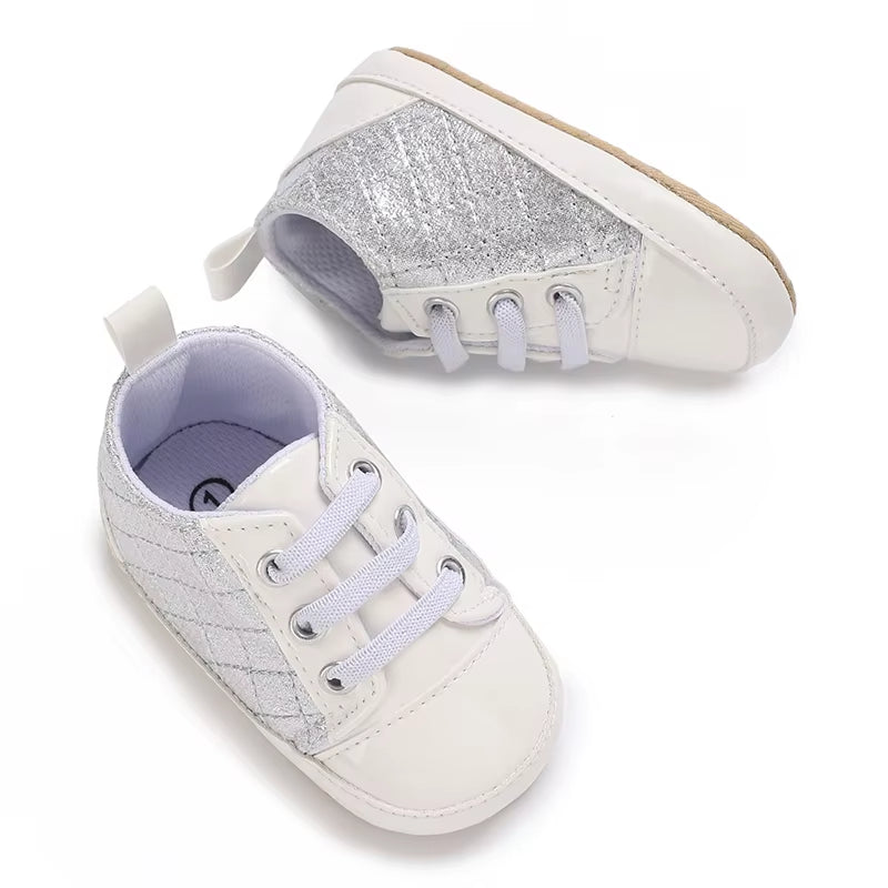 Baby Baptism Shoes for Boy Newborn White Baby Causal Shoes Soft Sole Antiskid Baby Boy Shoes Toddler Infant Baby Walker Shoes