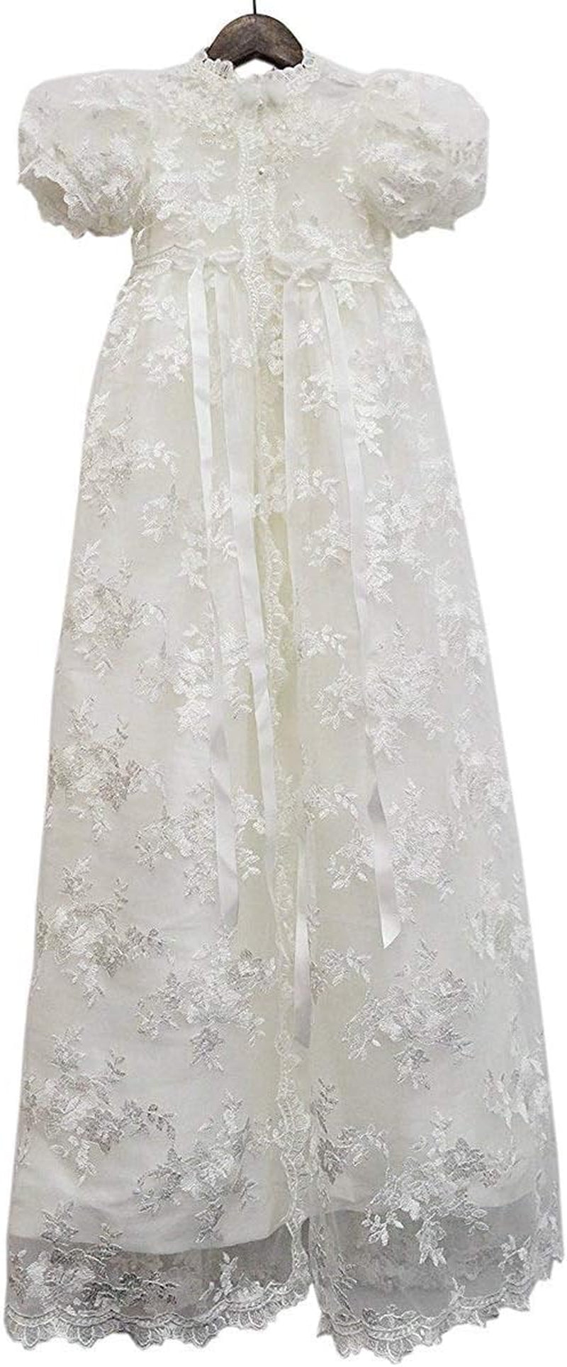 ® Lace Christening Gowns Baby Baptism Dress Newborn Baby Dress