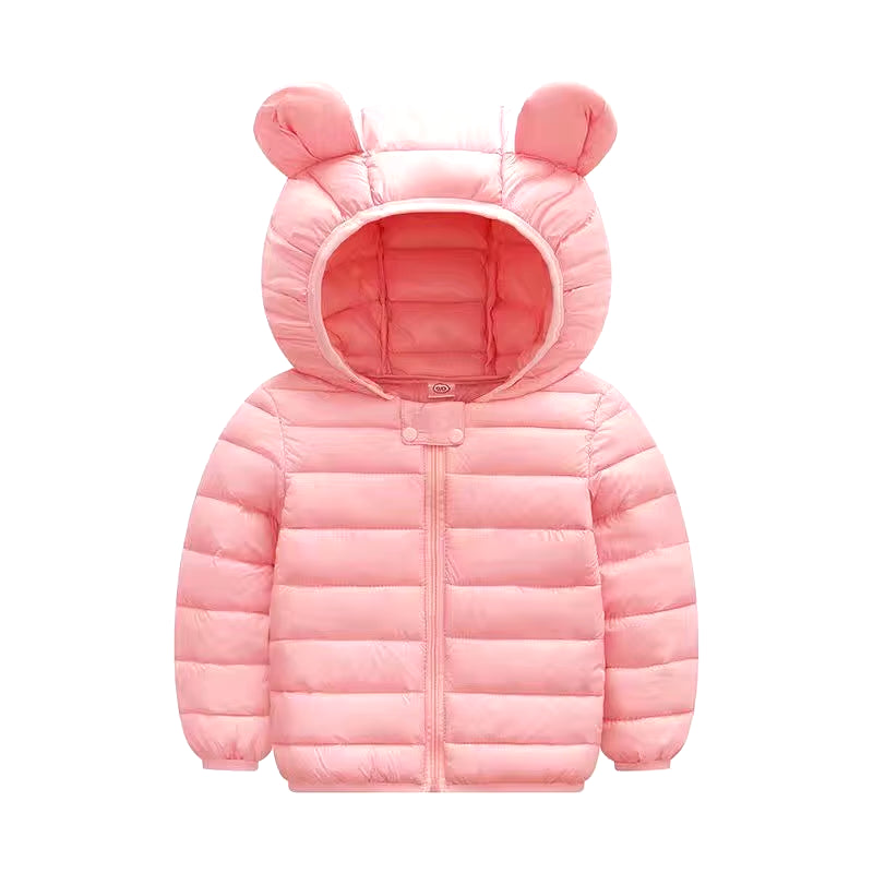 Hooded Lightweight down Jackets Children Boy Girl Baby Coat Autumn Winter Outerwear Casual Clothing Kids Christmas Birthday Gift