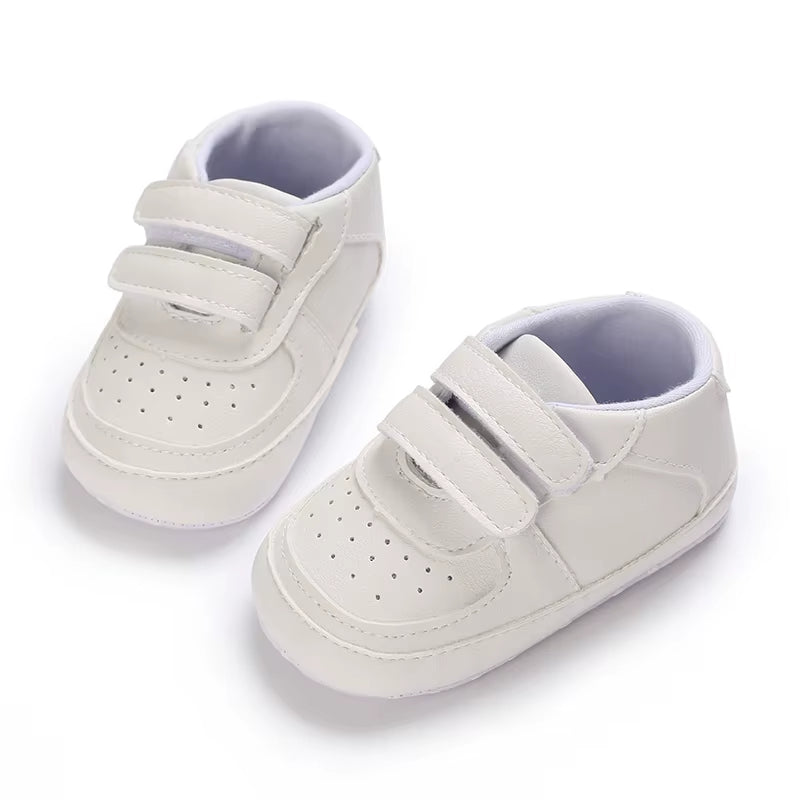 Baby Baptism Shoes for Boy Newborn White Baby Causal Shoes Soft Sole Antiskid Baby Boy Shoes Toddler Infant Baby Walker Shoes