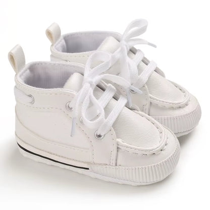 New White Baby Baptism Shoes Newborn Baby Fashion Toddler Shoes Church Cross Boys and Girls Casual Soft Soled Baby Shoes