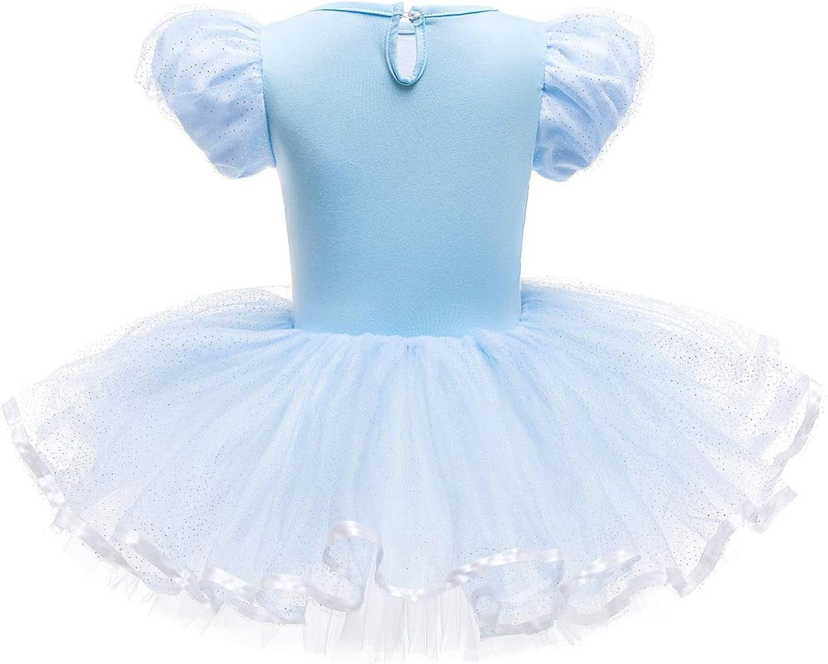 Toddler Girls Princess Ballerina Tutu Dress Rapunzel Sofia Snow White Frozen Elsa Fancy Dress up Halloween Costume