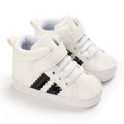 New White Baby Baptism Shoes Newborn Baby Fashion Toddler Shoes Church Cross Boys and Girls Casual Soft Soled Baby Shoes