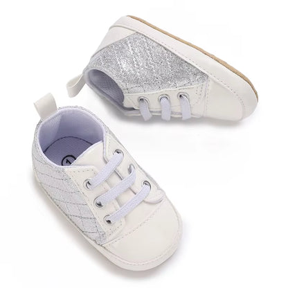 Baby Baptism Shoes for Boy Newborn White Baby Causal Shoes Soft Sole Antiskid Baby Boy Shoes Toddler Infant Baby Walker Shoes