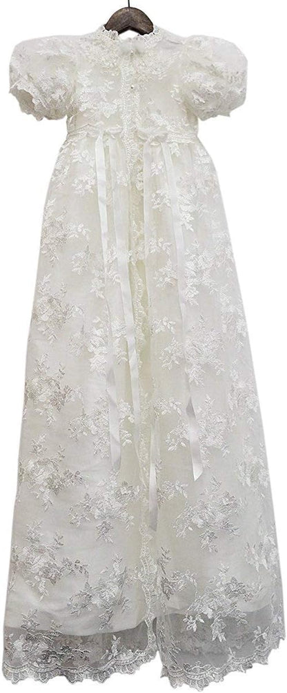 ® Lace Christening Gowns Baby Baptism Dress Newborn Baby Dress